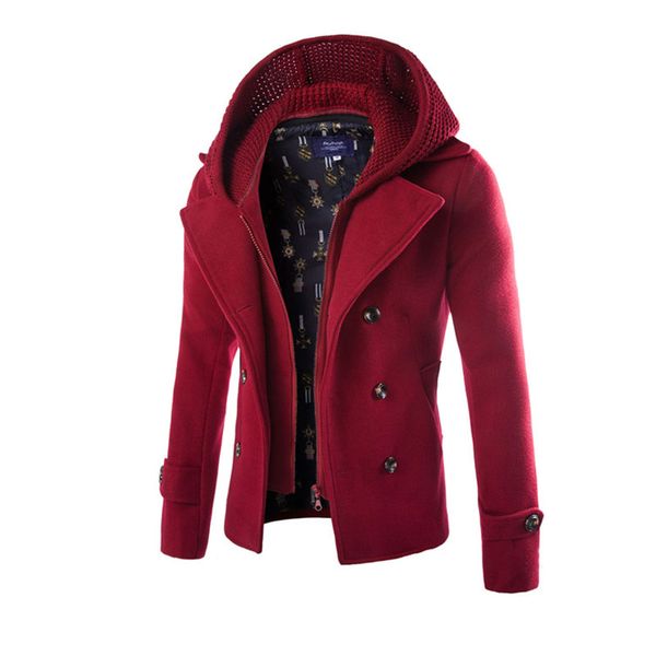 men woolen jacket coats camel detachable hat hoodie homme overcoat fashion autumn winter warm england slim pea coat, Black
men woolen jacket coats camel detachable hat hoodie homme overcoat fashion autumn winter warm england slim pea coat, Black