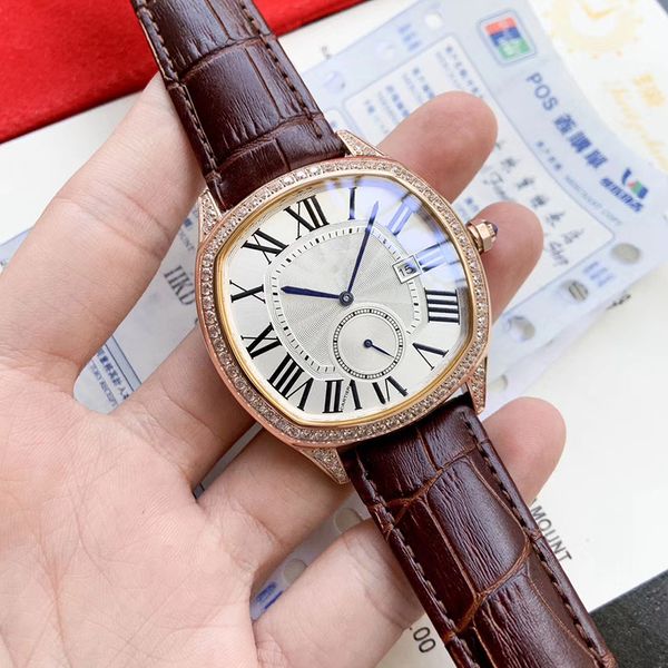 2020 new style automatic movement ballon blue diamond case watch men glass back full fuction white dial leather band male watch, Slivery;brown
2020 new style automatic movement ballon blue diamond case watch men glass back full fuction white dial leather band male watch, Slivery;brown