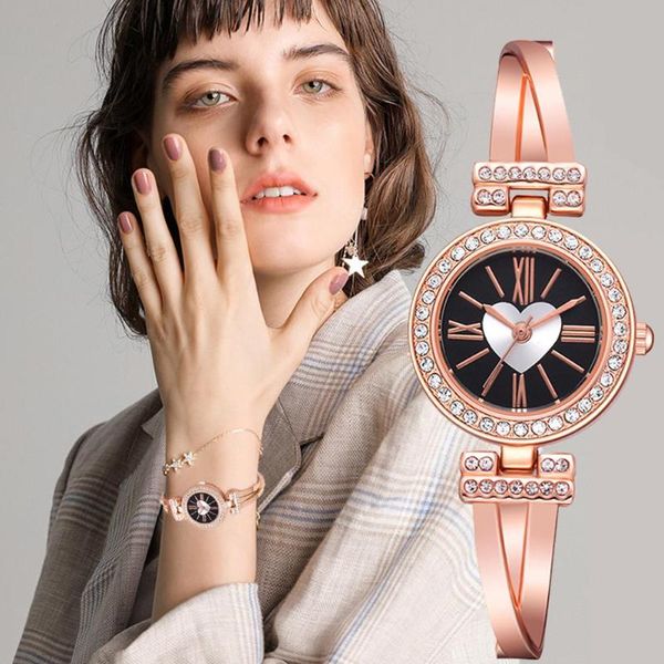 women steel strap watches practical texture durable rhinestone quartz business classic delicate multi-function wristwatch, Slivery;brown
women steel strap watches practical texture durable rhinestone quartz business classic delicate multi-function wristwatch, Slivery;brown