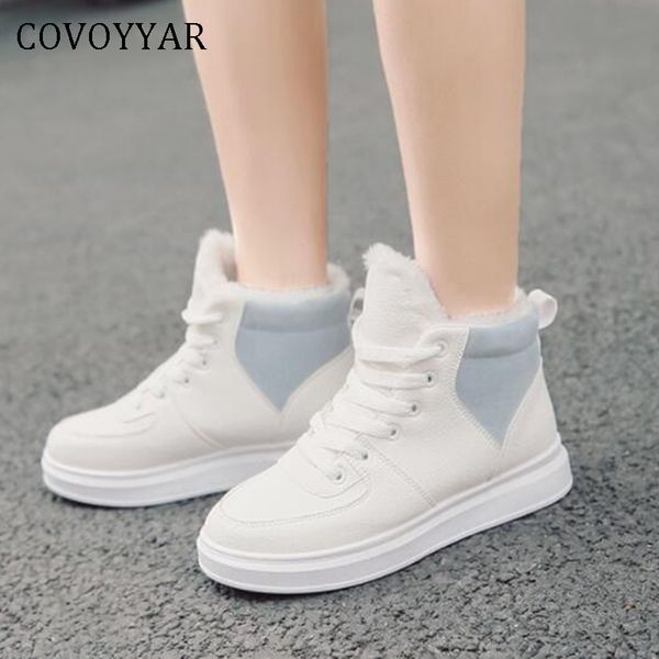 covoyyar 2019 white women sneakers autumn winter warm fur causal shoes flat plush shoes woman lace up canvas shoes wsn329 y200424, Black
covoyyar 2019 white women sneakers autumn winter warm fur causal shoes flat plush shoes woman lace up canvas shoes wsn329 y200424, Black
