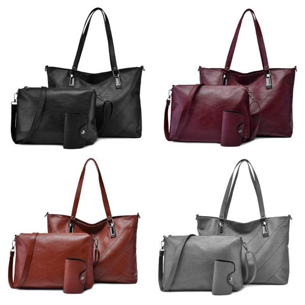 new fashion handbags multi-function 3pcs/set pure color fashion shoulder messenger handbag women leather clutch bag
new fashion handbags multi-function 3pcs/set pure color fashion shoulder messenger handbag women leather clutch bag