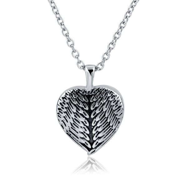 ashes jewelry 316l stainless steel angel feather heart cremation necklace urns for women men memorial pendant engravable, Silver
ashes jewelry 316l stainless steel angel feather heart cremation necklace urns for women men memorial pendant engravable, Silver