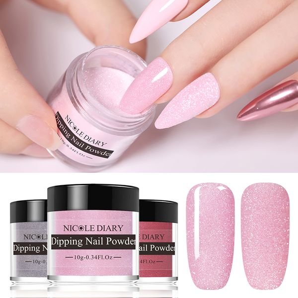 nicole diary sparkling dip dipping nail powder glitter natural dry french chrome dust manicure art decoration diy pigment, Silver;gold
nicole diary sparkling dip dipping nail powder glitter natural dry french chrome dust manicure art decoration diy pigment, Silver;gold