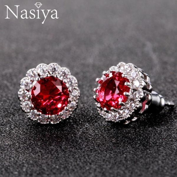 fashion new earring style 2018 real 925 sterling silver fine jewely women's ruby stud earrings wedding party jewerly for girl, Golden;silver
fashion new earring style 2018 real 925 sterling silver fine jewely women's ruby stud earrings wedding party jewerly for girl, Golden;silver