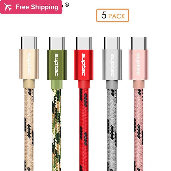 suptec 5 pack usb type c cable 2m 3m for samsung s9 s8 note 9 2.4a charger fast charging type-c cable for huawei xiaomi oneplus
suptec 5 pack usb type c cable 2m 3m for samsung s9 s8 note 9 2.4a charger fast charging type-c cable for huawei xiaomi oneplus