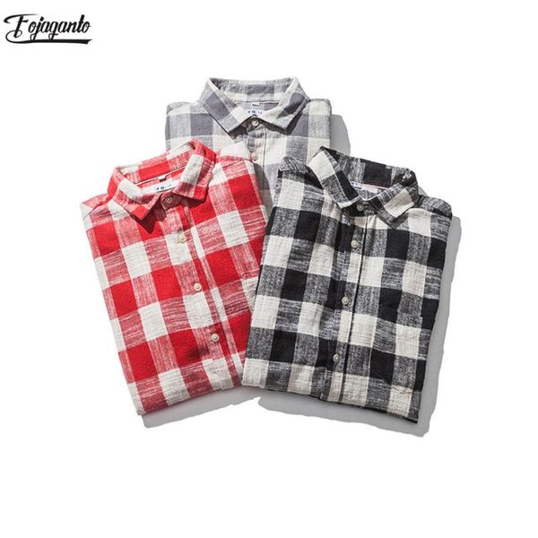 fojaganto spring new plaid shirt men trend brand men's fashion wild long-sleeve shirt harajuku style casual shirts male, White;black
fojaganto spring new plaid shirt men trend brand men's fashion wild long-sleeve shirt harajuku style casual shirts male, White;black