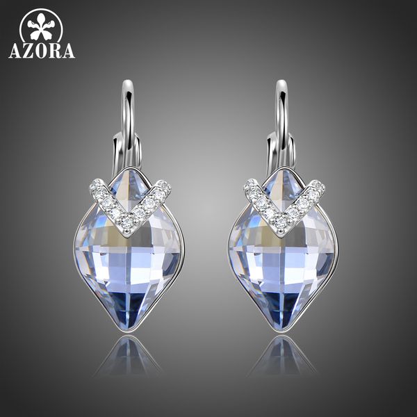 azora blue austrian crystals drop earrings for women party wedding luxury cz exquisite white gold color boucle d'oreille te0365 cj19122, Silver
azora blue austrian crystals drop earrings for women party wedding luxury cz exquisite white gold color boucle d'oreille te0365 cj19122, Silver