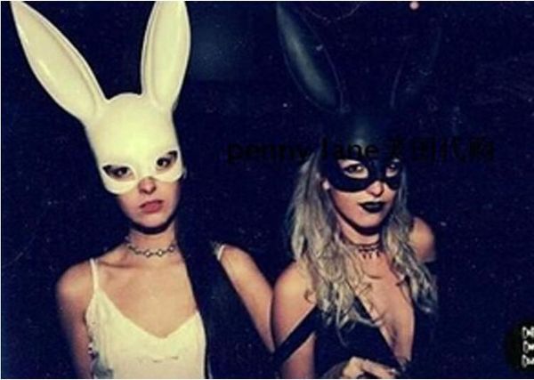 

bunny lady mask women girl rabbit ears mask cute bunny long ears bondage mask halloween masquerade party cosplay costume props