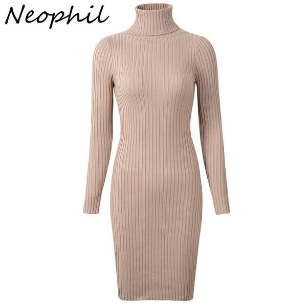 neophil 2019 womens winter knitted sheath turtle neck dresses long sleeve bodycon solid basic mini dresses vestidos d1801, Black;gray
neophil 2019 womens winter knitted sheath turtle neck dresses long sleeve bodycon solid basic mini dresses vestidos d1801, Black;gray