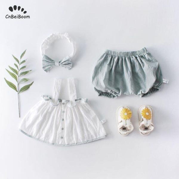 baby summer dress button sleeveless sling jacket + bloomers + hairband shoes baby girl 4-piece suit girls clothes 2020 new, White
baby summer dress button sleeveless sling jacket + bloomers + hairband shoes baby girl 4-piece suit girls clothes 2020 new, White