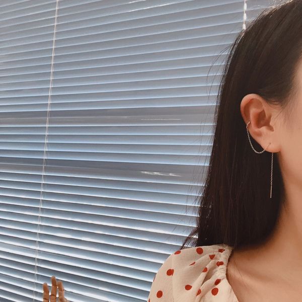 925 sterling silver earring trend round ear bone ear clip long line tassel personality fashion female girl silver jewelr
925 sterling silver earring trend round ear bone ear clip long line tassel personality fashion female girl silver jewelr