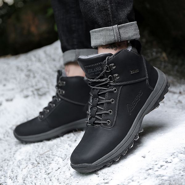 big size 39-48 outdoor new arrival fashion high men winter boots non-slip comfortable 2019 fur warm men shoes, Black
big size 39-48 outdoor new arrival fashion high men winter boots non-slip comfortable 2019 fur warm men shoes, Black