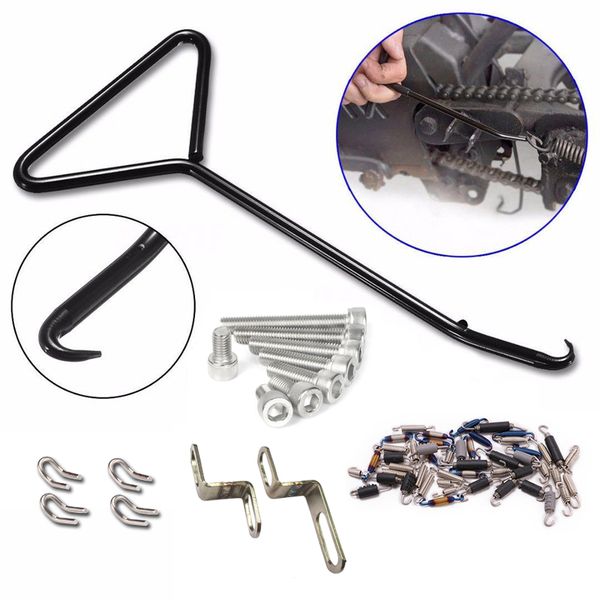 universal motorcycle exhaust accessories 4 springs 2 screws 2 " z " bracket 4 welding hooks 1 retractor stainless steel
universal motorcycle exhaust accessories 4 springs 2 screws 2 " z " bracket 4 welding hooks 1 retractor stainless steel