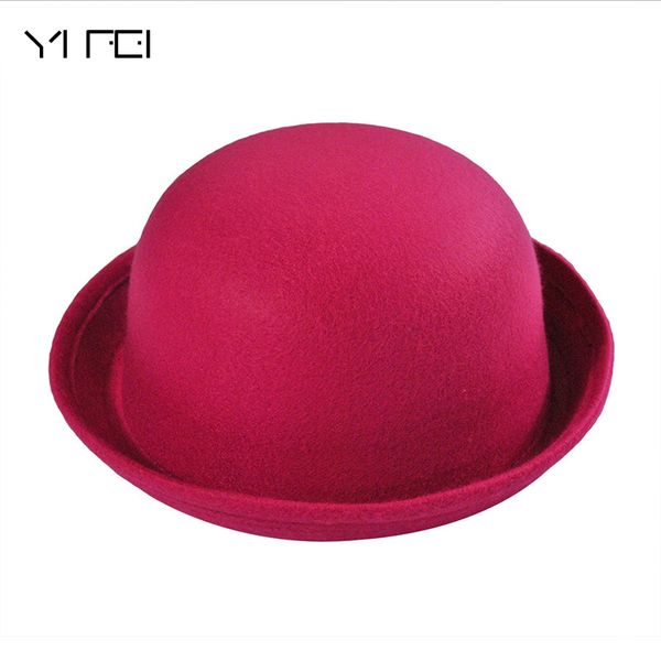 winter autumn cute ladies female formal wool solid color dicer billycock hemming bowler hat classic women's caps fedora hat, Blue;gray
winter autumn cute ladies female formal wool solid color dicer billycock hemming bowler hat classic women's caps fedora hat, Blue;gray