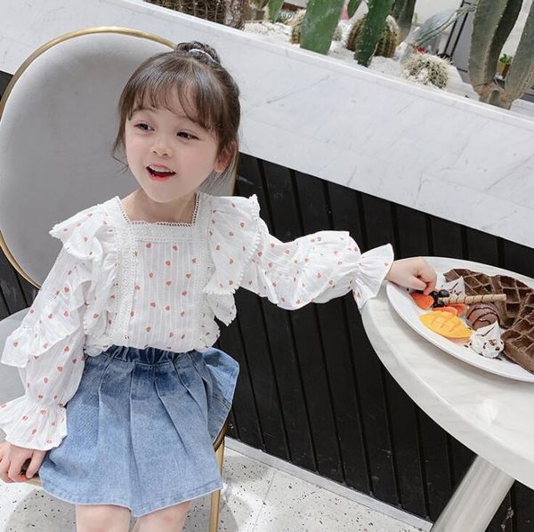 2020 korean style girls dots ruffles shirt fashion spring cotton girls blouse 2-7t c928, White;black
2020 korean style girls dots ruffles shirt fashion spring cotton girls blouse 2-7t c928, White;black
