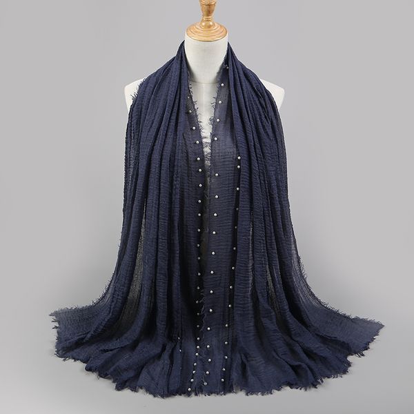 new designs cotton scarf beads bubble pearl wrinkle shawls hijab drape stitching fringe crumple muslim scarves/scarf 55 color, Blue;gray
new designs cotton scarf beads bubble pearl wrinkle shawls hijab drape stitching fringe crumple muslim scarves/scarf 55 color, Blue;gray