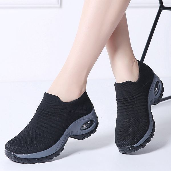 women summer sneakers sock shoes ladies flats platform breath mesh slip on tenis feminino chaussure femme creepers shoes 1839 y190704, Black
women summer sneakers sock shoes ladies flats platform breath mesh slip on tenis feminino chaussure femme creepers shoes 1839 y190704, Black