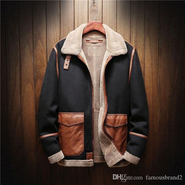 mens winter warm designer jackets lapel neck long sleeve fashion style homme clothing solid color casual apparel, Black
mens winter warm designer jackets lapel neck long sleeve fashion style homme clothing solid color casual apparel, Black