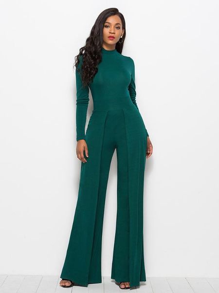 women's jumpsuits & rompers women summer office solid overalls long sleeve high neck wide leg loose jumpsuit, Black;white
women's jumpsuits & rompers women summer office solid overalls long sleeve high neck wide leg loose jumpsuit, Black;white