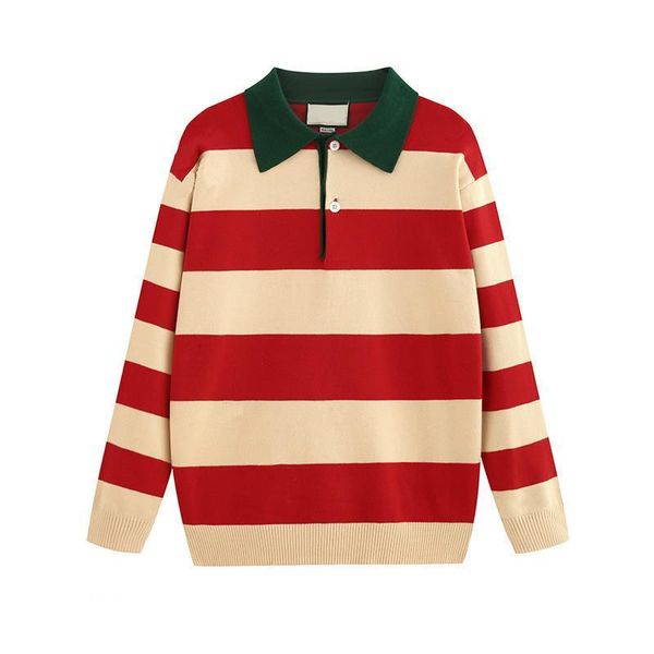 19fw luxury european sweater red and white striped sweater fashion comfortable cotton pullover women men's designer sweaters hfkymy003, White;black
19fw luxury european sweater red and white striped sweater fashion comfortable cotton pullover women men's designer sweaters hfkymy003, White;black