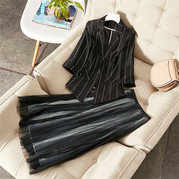work dresses bright screen skirt suit with a small jacket stripes in 2021, White;black
work dresses bright screen skirt suit with a small jacket stripes in 2021, White;black
