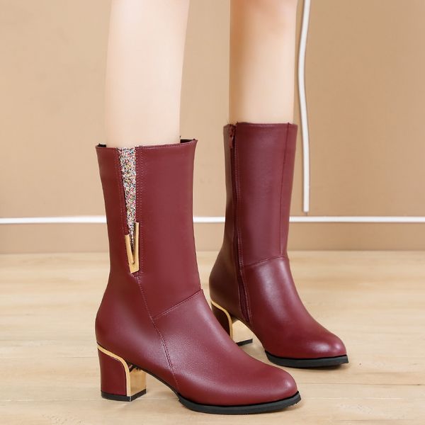 rimocy pu leather mid calf boots women wine red black shiny glitter square heels botas feminina warm plush winter shoes woman
rimocy pu leather mid calf boots women wine red black shiny glitter square heels botas feminina warm plush winter shoes woman