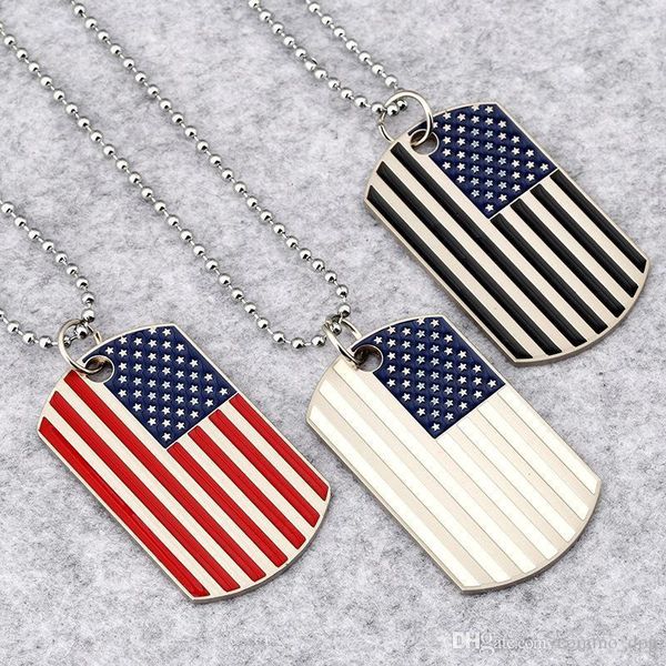 hip hop american national flag pendant necklaces men s square usa military card charm bead chain for women rapper fashion jewelry, Silver
hip hop american national flag pendant necklaces men s square usa military card charm bead chain for women rapper fashion jewelry, Silver