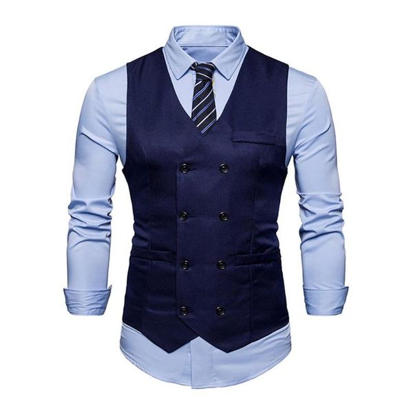2018 spring men new sleeveless vest fashion double breasted cotton suit vest waistcoat mens slim fit wedding business vests, Black;white
2018 spring men new sleeveless vest fashion double breasted cotton suit vest waistcoat mens slim fit wedding business vests, Black;white