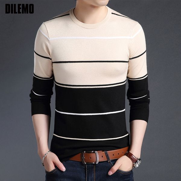 2018 new fashion brand sweater mens pullover striped slim fit jumpers knitred woolen autumn casual korean style men clothes, White;black
2018 new fashion brand sweater mens pullover striped slim fit jumpers knitred woolen autumn casual korean style men clothes, White;black