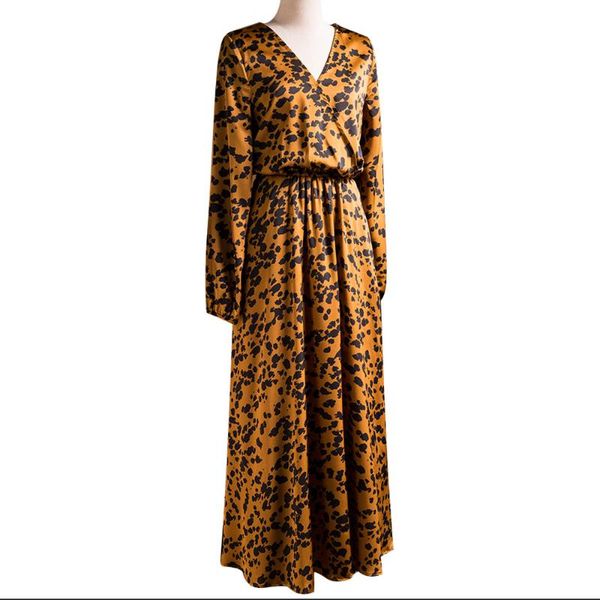 red roosarosee designer women 2020 summer v-neck long sleeve leopard print dress female maxi boho dresses female vestidos, Black;gray
red roosarosee designer women 2020 summer v-neck long sleeve leopard print dress female maxi boho dresses female vestidos, Black;gray