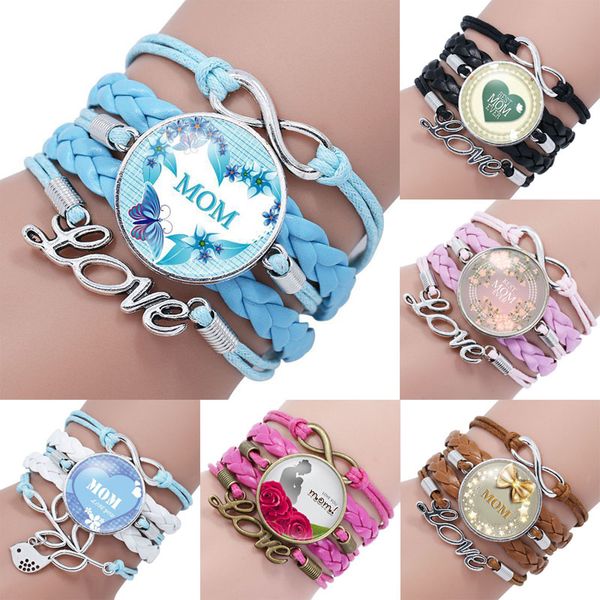 we love you mom infinity bracelet mom ever glass cabochon charm braided leather rope wrap bangle for women mama mother's day jewelry, Golden;silver
we love you mom infinity bracelet mom ever glass cabochon charm braided leather rope wrap bangle for women mama mother's day jewelry, Golden;silver