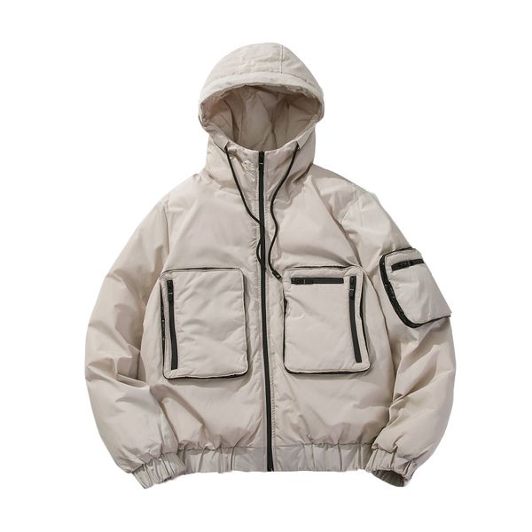 winter jacket men hooded thicken warm parka coat casual slim zipper pockets mens overcoat slim cotton padded jacket, Black
winter jacket men hooded thicken warm parka coat casual slim zipper pockets mens overcoat slim cotton padded jacket, Black