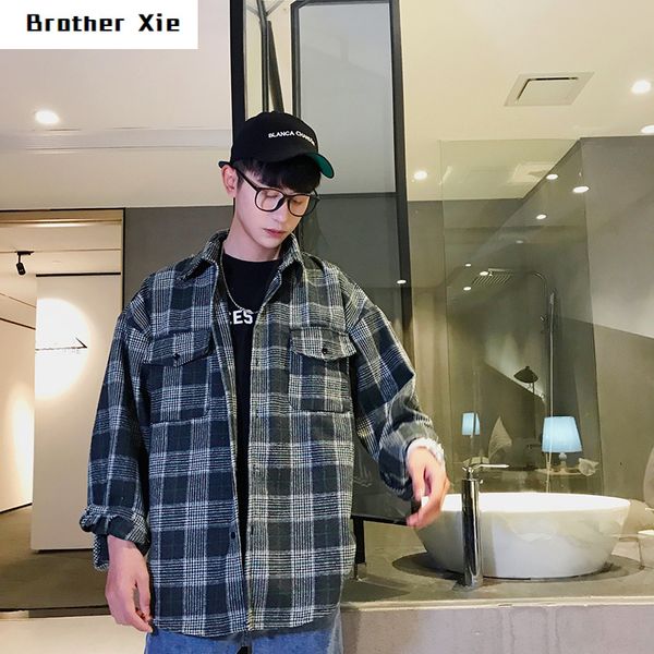 new spring vintage style casual striped cotton lattice loose shirt men korean student literary coat camisa masculina -2xl, White;black
new spring vintage style casual striped cotton lattice loose shirt men korean student literary coat camisa masculina -2xl, White;black
