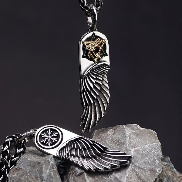 eye of horus feather necklace for men horus wings stainless steel with cooper pendant necklace, Silver
eye of horus feather necklace for men horus wings stainless steel with cooper pendant necklace, Silver