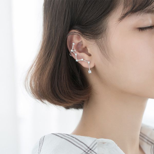 925 sterling silver dipper ear cuff clip on earrings for women no piercing fashion zircon earring earcuff jewelry accessories
925 sterling silver dipper ear cuff clip on earrings for women no piercing fashion zircon earring earcuff jewelry accessories