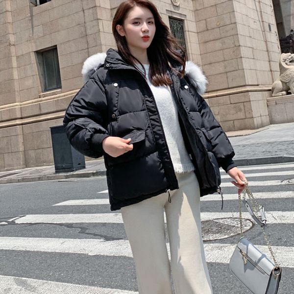 liva girl winter jacket women fashion hooded fur collar down cotton coat women solid color loose large size female coat, Black
liva girl winter jacket women fashion hooded fur collar down cotton coat women solid color loose large size female coat, Black