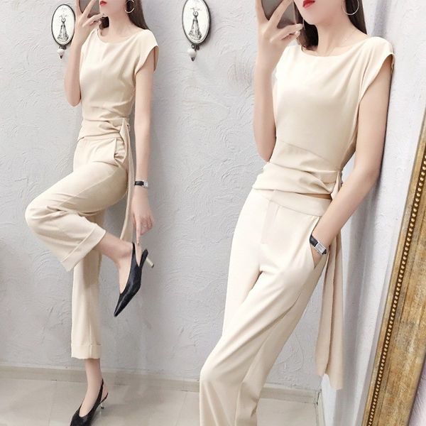 women sets v neck bandage crop casual solid elegant pants womens 2 two piece sets outfits, White
women sets v neck bandage crop casual solid elegant pants womens 2 two piece sets outfits, White