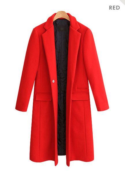 red black long wool coat solid slim long wool blend coat and jacket single button warm women coats autumn winter
red black long wool coat solid slim long wool blend coat and jacket single button warm women coats autumn winter