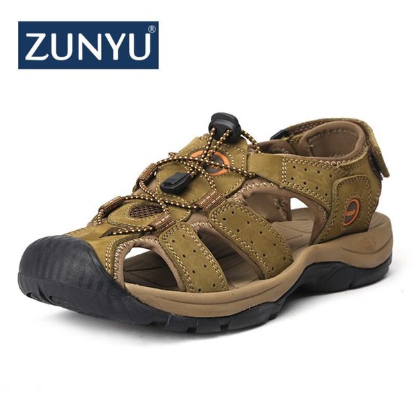 zunyu brand genuine leather shoes summer new large size men's sandals men sandals fashion and slippers big size 38-47, Black
zunyu brand genuine leather shoes summer new large size men's sandals men sandals fashion and slippers big size 38-47, Black