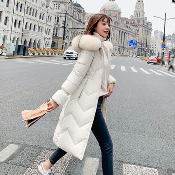 wholesale women's winter new large fur collar long section slim down cotton padded knee coat size xs-xxl, Black
wholesale women's winter new large fur collar long section slim down cotton padded knee coat size xs-xxl, Black