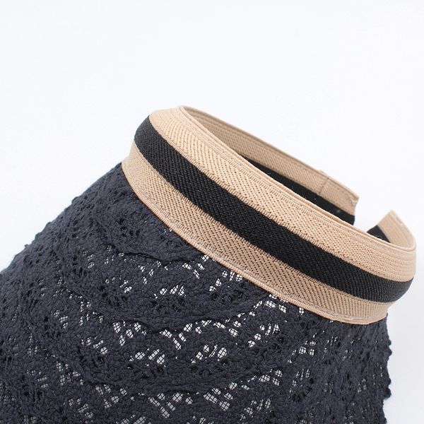 summer lace empty visor outdoor fashion hollow beach hat sun protection uv cap, Blue;gray
summer lace empty visor outdoor fashion hollow beach hat sun protection uv cap, Blue;gray