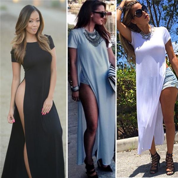 wholesale-celebrity women dresses high side splits maxi long tee dress vestidos de fiesta casual clubwear bandage white black, Black;gray
wholesale-celebrity women dresses high side splits maxi long tee dress vestidos de fiesta casual clubwear bandage white black, Black;gray