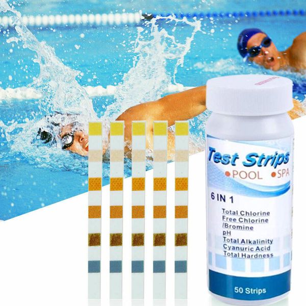 multifunctional 6-in-1 swimming pool test strips for chlorine ph alkalinity water hardness testing 50 pcs/set ys-buy
multifunctional 6-in-1 swimming pool test strips for chlorine ph alkalinity water hardness testing 50 pcs/set ys-buy