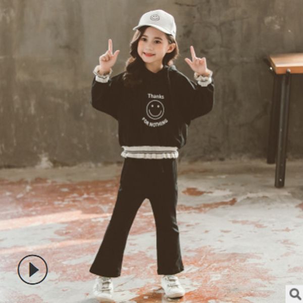 children 's hoody clothing set new 2020 spring/autumn girls 2 patchwork smile colors size4-14 kids clothes sets 2 piece ly546, White
children 's hoody clothing set new 2020 spring/autumn girls 2 patchwork smile colors size4-14 kids clothes sets 2 piece ly546, White