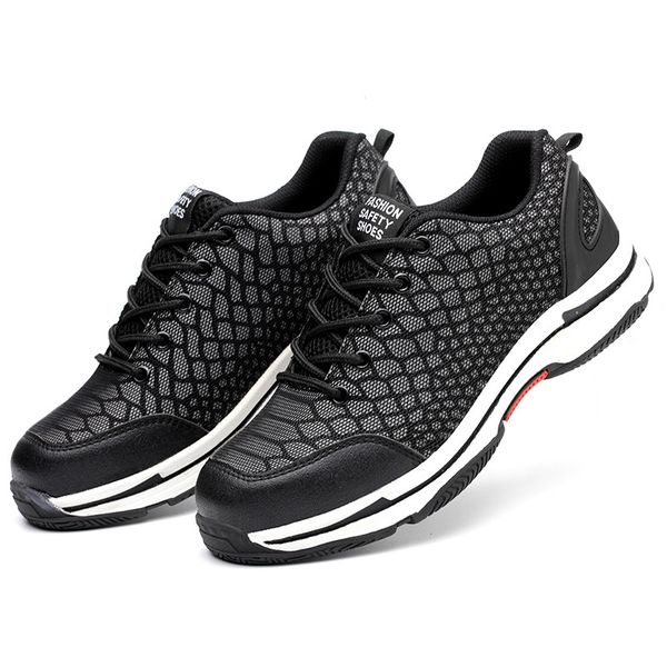 lightweight breathable men safety shoes steel toe work shoes for men anti-smashing construction sneaker with reflective, Black
lightweight breathable men safety shoes steel toe work shoes for men anti-smashing construction sneaker with reflective, Black