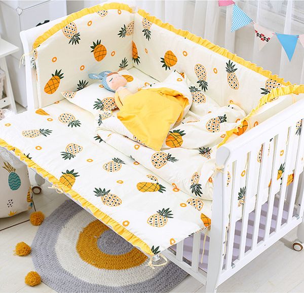 6/9pcs pineapple crib bedding set toddler bedding set bed bumper breathable baby infant bed sheet 120*60/120*70cm
6/9pcs pineapple crib bedding set toddler bedding set bed bumper breathable baby infant bed sheet 120*60/120*70cm