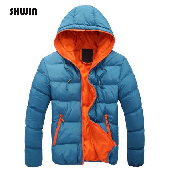 shujin patchwork winter jacket men hooded jacket warm cotton outwear parka male plus size coat with pocket veste homme hiver, Black
shujin patchwork winter jacket men hooded jacket warm cotton outwear parka male plus size coat with pocket veste homme hiver, Black