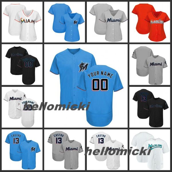 Custom 2019 Marlins Stitched Jersey Mens 13 Starlin Castro 15 Brian Anderson 14 Martin Prado Miguel Rojas Miami All Sewn Embroidered Jerseys
Custom 2019 Marlins Stitched Jersey Mens 13 Starlin Castro 15 Brian Anderson 14 Martin Prado Miguel Rojas Miami All Sewn Embroidered Jerseys