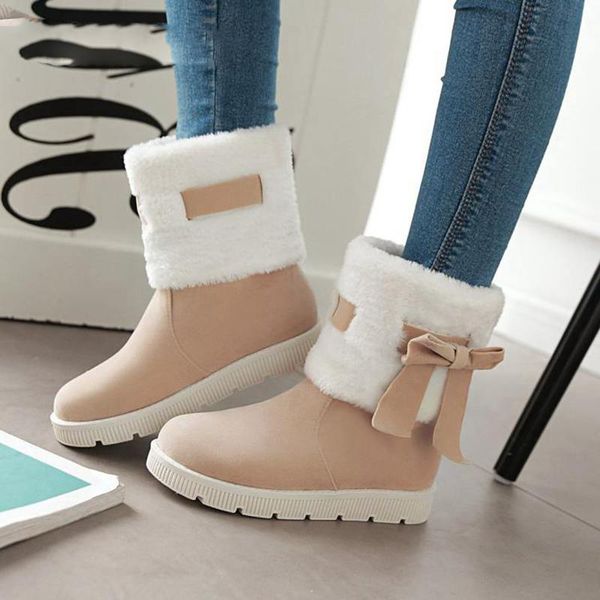 Women's Winter Snow Boots Platform Ankle Boots bow knot faux suede shoes ladies fur booties low heels footwear
Women's Winter Snow Boots Platform Ankle Boots bow knot faux suede shoes ladies fur booties low heels footwear