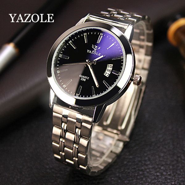 yazole stainless steel analog display date waterproof men's quartz watch business watch men relogio masculino, Slivery;brown
yazole stainless steel analog display date waterproof men's quartz watch business watch men relogio masculino, Slivery;brown